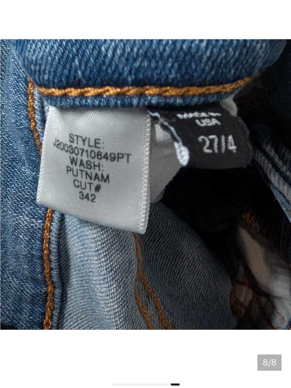 Veronica Beard Carolyn High Rise Baby Boot Jeans in Putnam Wash - Picture 4 of 4